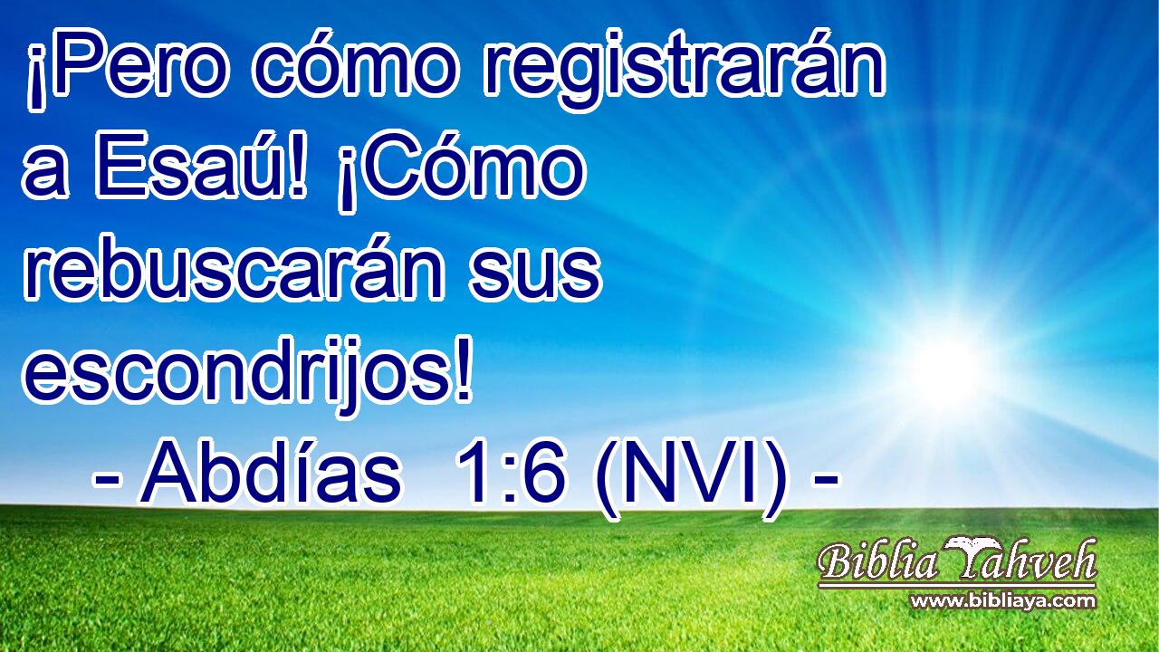  ¡Pero cómo registrarán a Esaú! ¡Cómo rebuscarán sus escondrijos! 