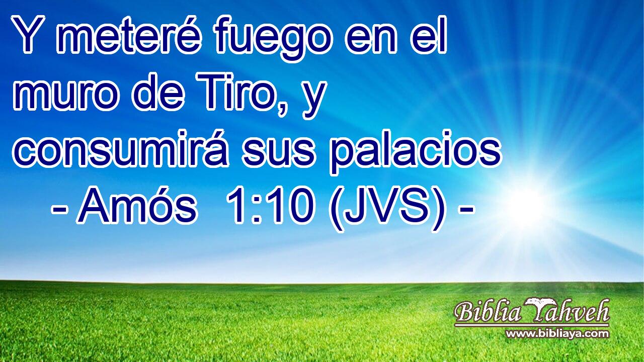Y meteré fuego en el muro de Tiro, y consumirá sus palacios