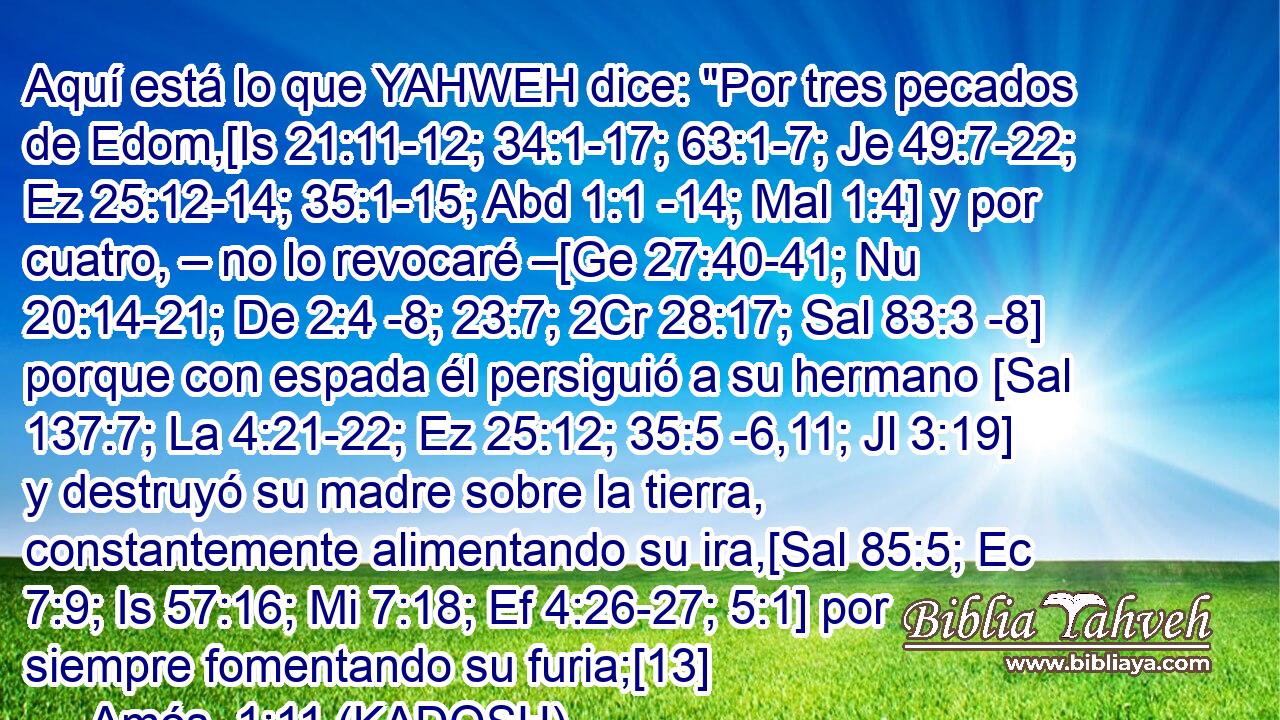  Aquí está lo que YAHWEH dice: 