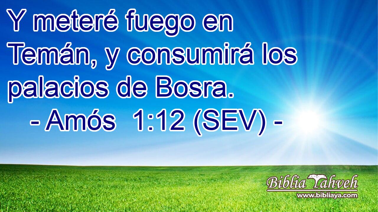 Y meteré fuego en Temán, y consumirá los palacios de Bosra.