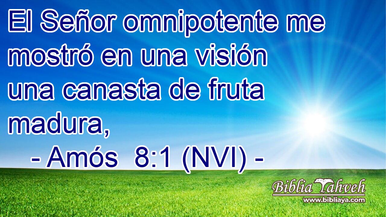  El Señor omnipotente me mostró en una visión una canasta de fruta madura, 