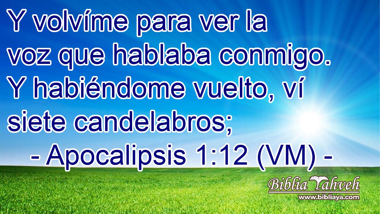  Y volvíme para ver la voz que hablaba conmigo. Y habiéndome vuelto, ví siete candelabros; 