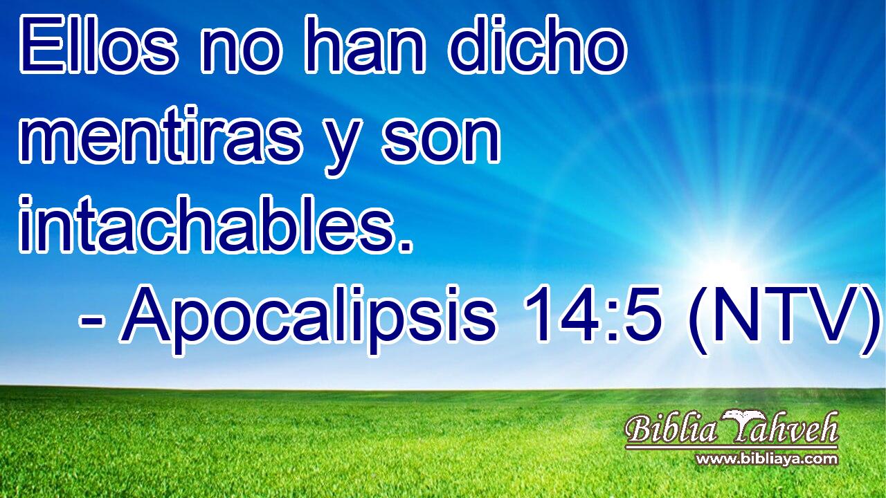 Ellos no han dicho mentiras y son intachables.
