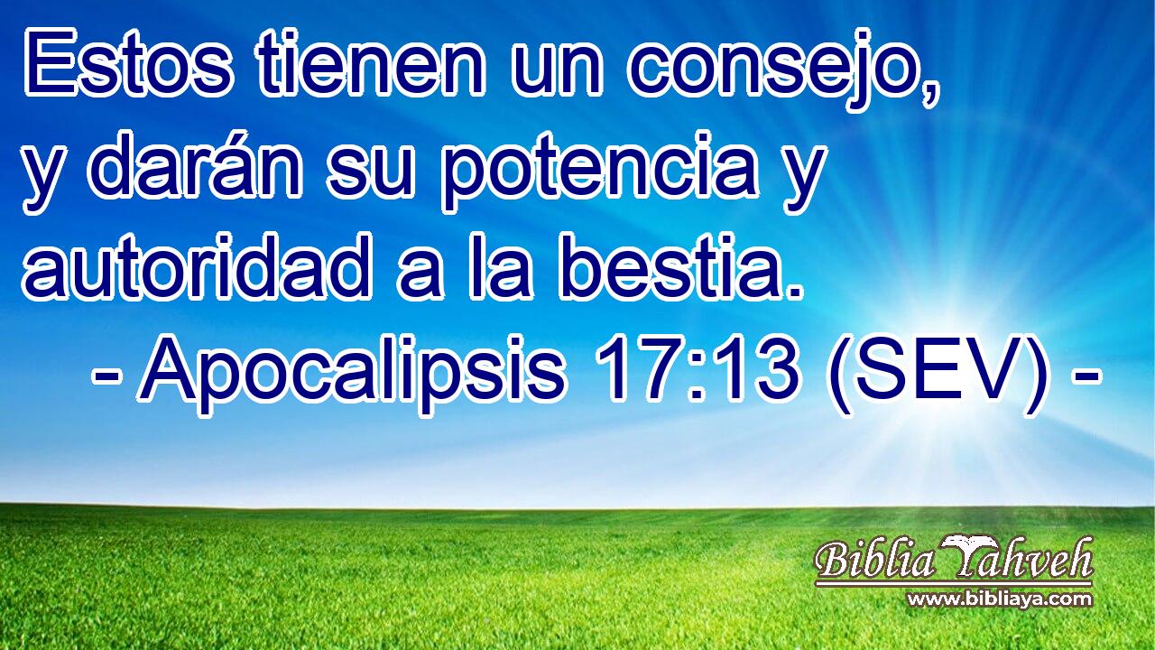 Estos tienen un consejo, y darán su potencia y autoridad a la bestia.