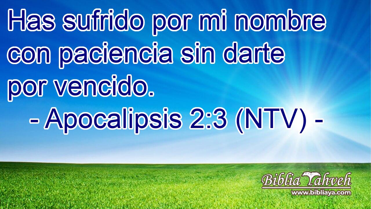 Has sufrido por mi nombre con paciencia sin darte por vencido.