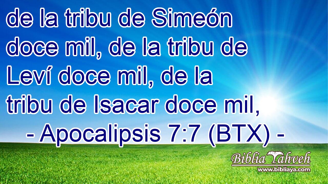 de la tribu de Simeón doce mil, de la tribu de Leví doce mil, de la tribu de Isacar doce mil,