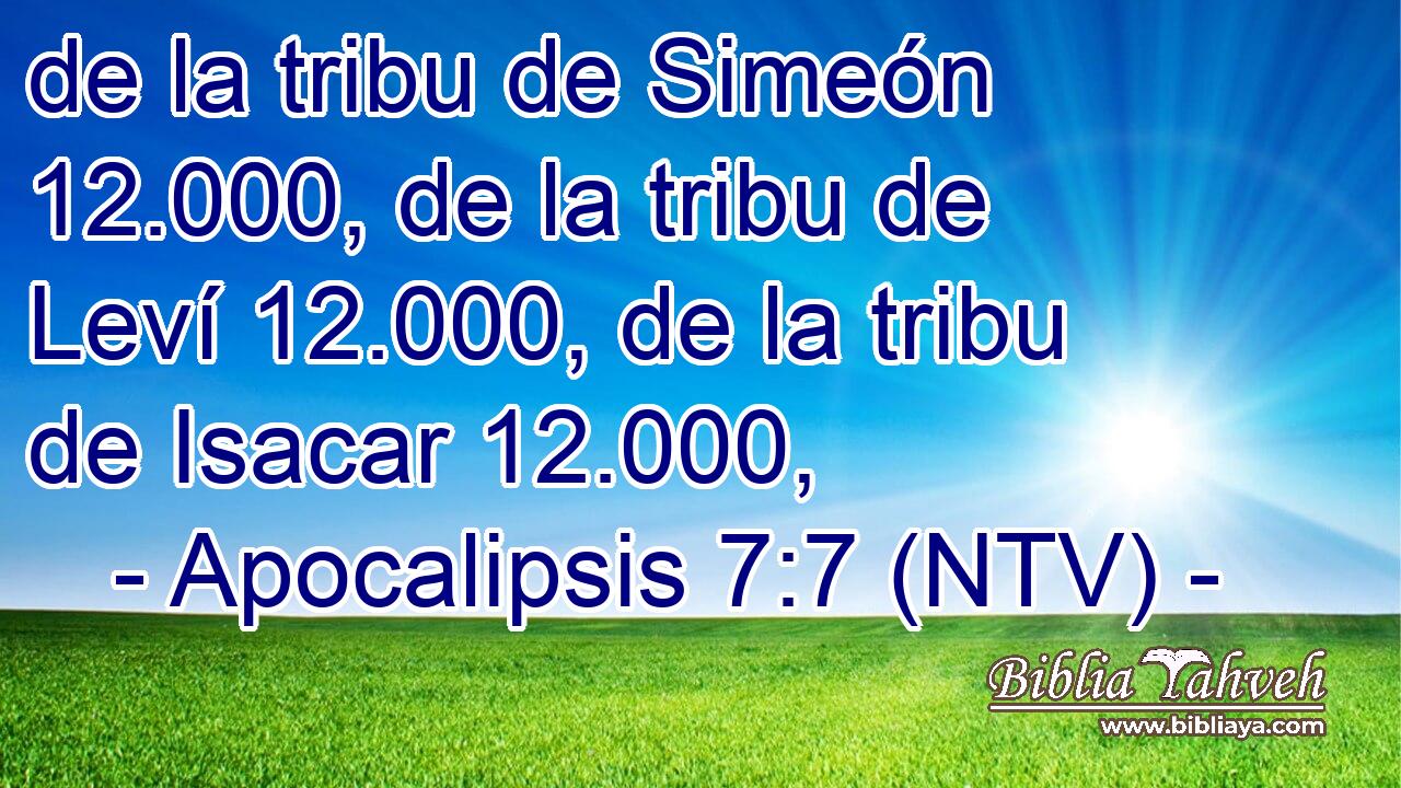 de la tribu de Simeón 12.000, de la tribu de Leví 12.000, de la tribu de Isacar 12.000,