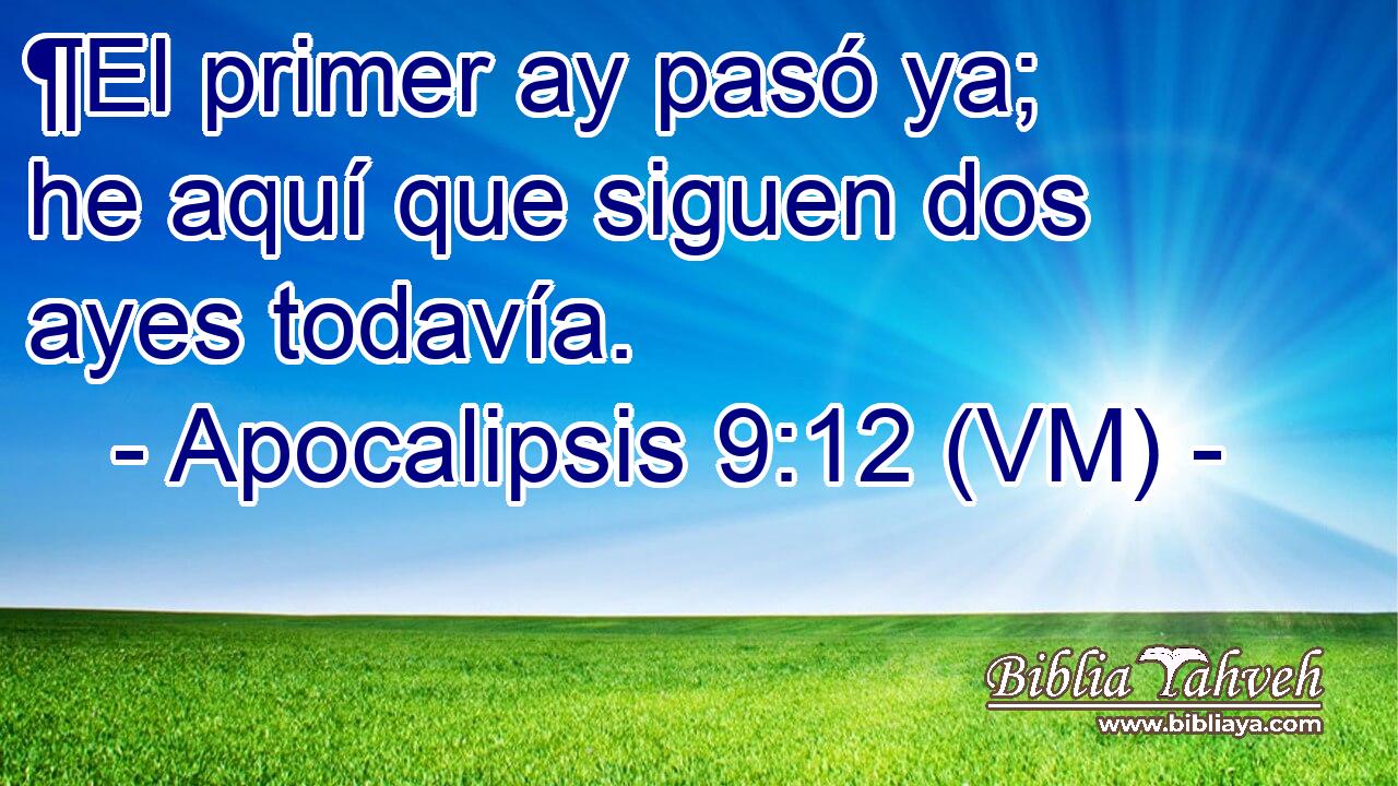  ¶El primer ay pasó ya; he aquí que siguen dos ayes todavía. 