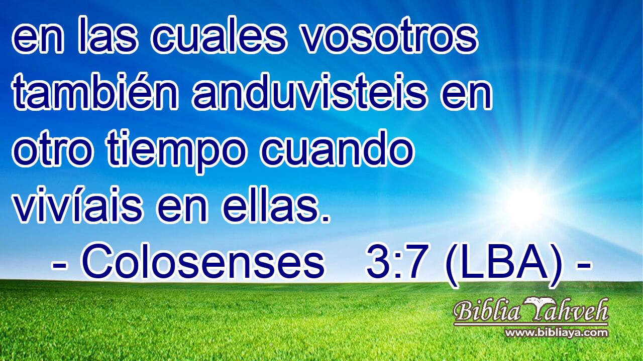 en las cuales vosotros también anduvisteis en otro tiempo cuando vivíais en ellas.