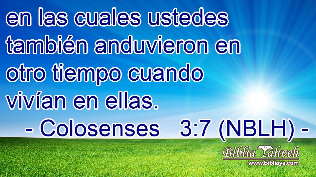  en las cuales ustedes también anduvieron en otro tiempo cuando vivían en ellas. 