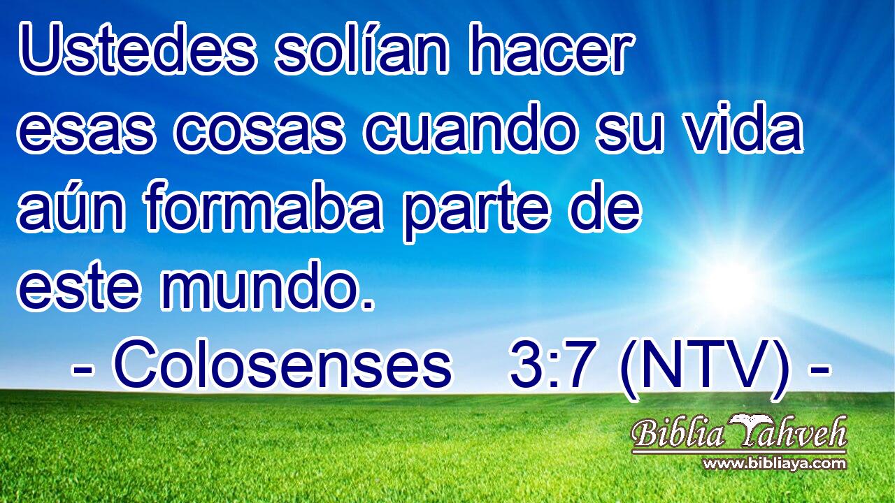 Ustedes solían hacer esas cosas cuando su vida aún formaba parte de este mundo.
