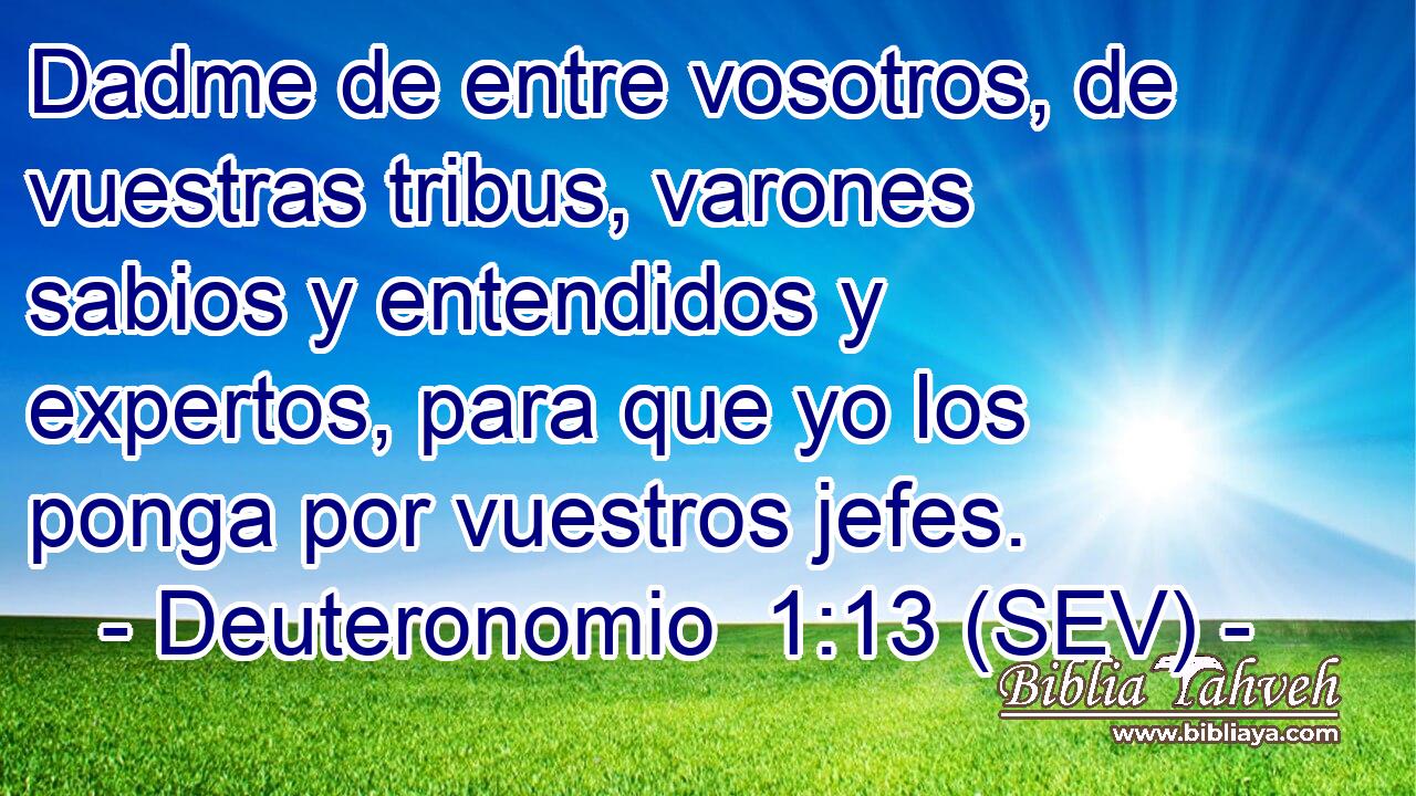 Dadme de entre vosotros, de vuestras tribus, varones sabios y entendidos y expertos, para que yo los ponga por vuestros jefes.