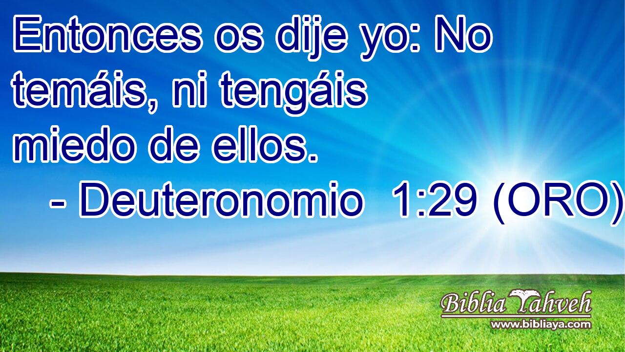 Entonces os dije yo: No temáis, ni tengáis miedo de ellos. 