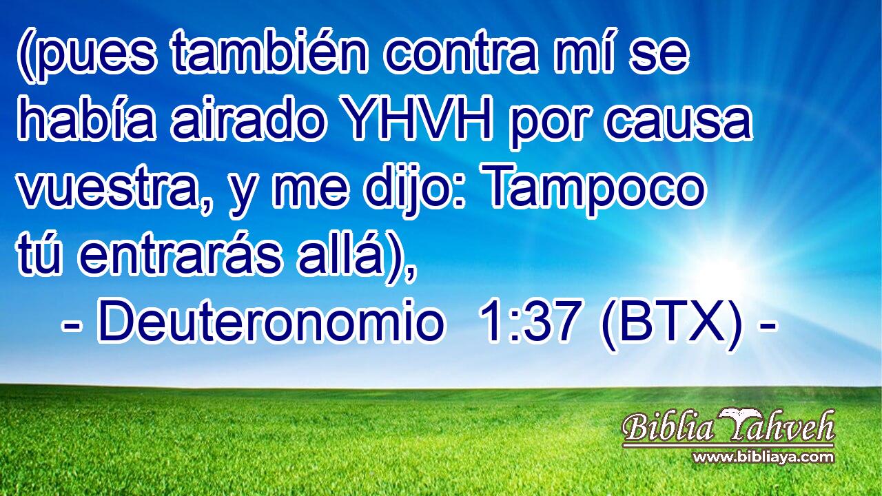 (pues también contra mí se había airado YHVH por causa vuestra, y me dijo: Tampoco tú entrarás allá),