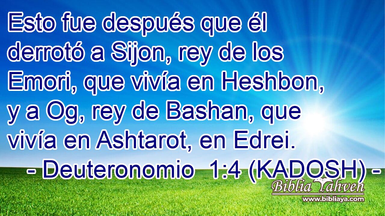  Esto fue después que él derrotó a Sijon, rey de los Emori, que vivía en Heshbon, y a Og, rey de Bashan, que vivía en Ashtarot, en Edrei. 