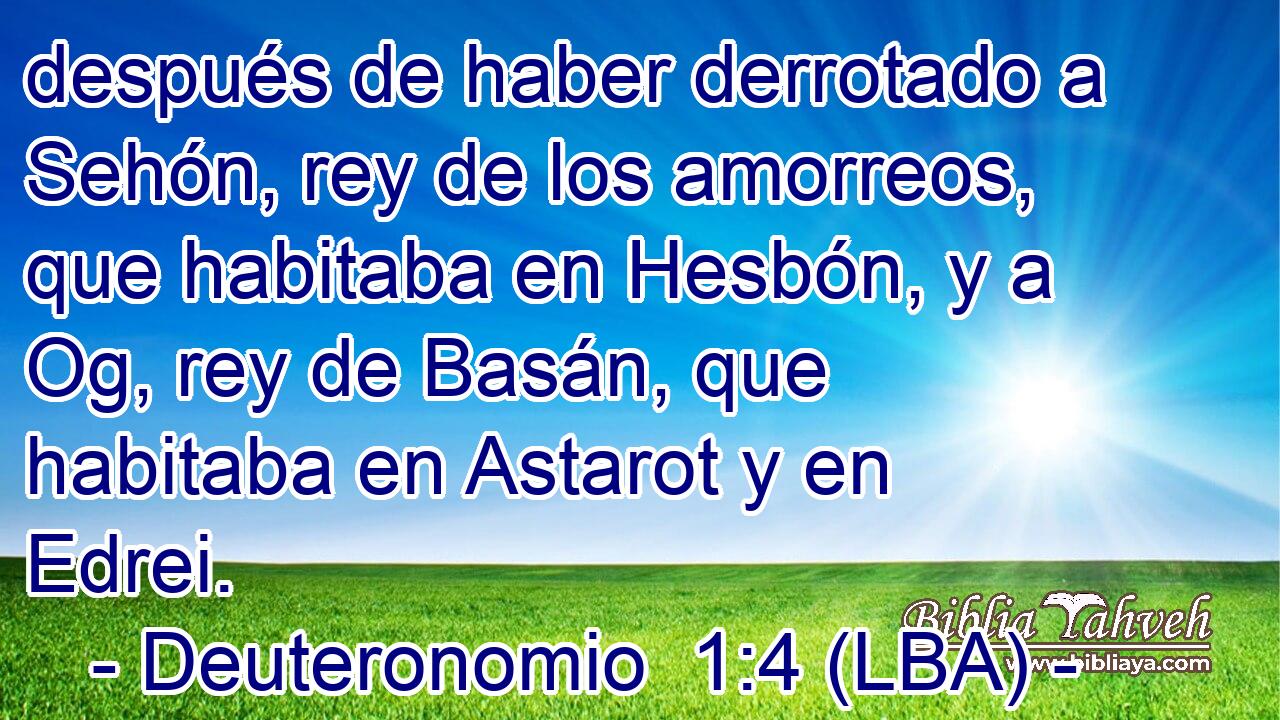 después de haber derrotado a Sehón, rey de los amorreos, que habitaba en Hesbón, y a Og, rey de Basán, que habitaba en Astarot y en Edrei.