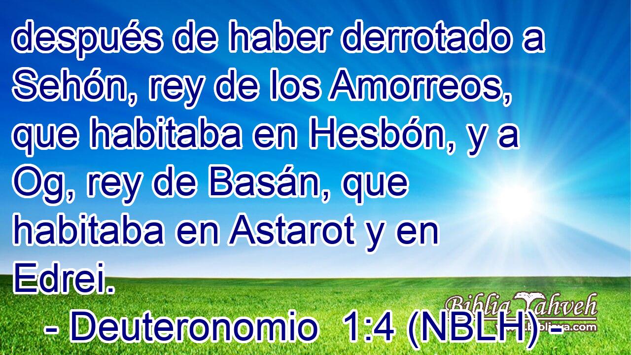  después de haber derrotado a Sehón, rey de los Amorreos, que habitaba en Hesbón, y a Og, rey de Basán, que habitaba en Astarot y en Edrei. 