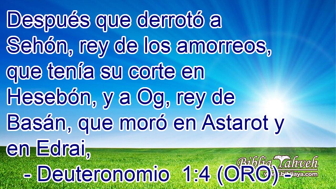  Después que derrotó a Sehón, rey de los amorreos, que tenía su corte en Hesebón, y a Og, rey de Basán, que moró en Astarot y en Edrai, 