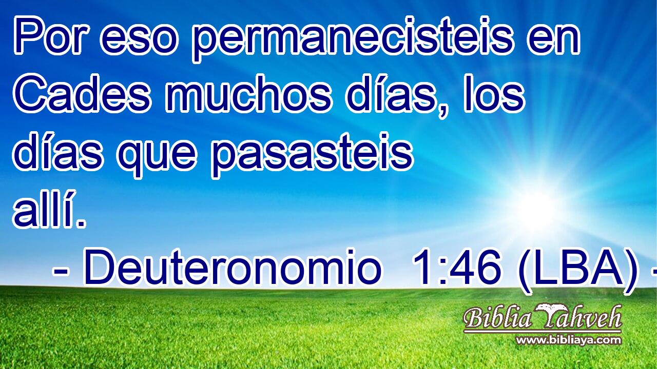 Por eso permanecisteis en Cades muchos días, los días que pasasteis allí.