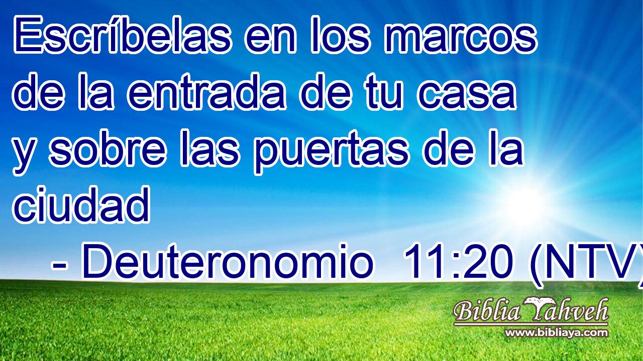 Escríbelas en los marcos de la entrada de tu casa y sobre las puertas de la ciudad