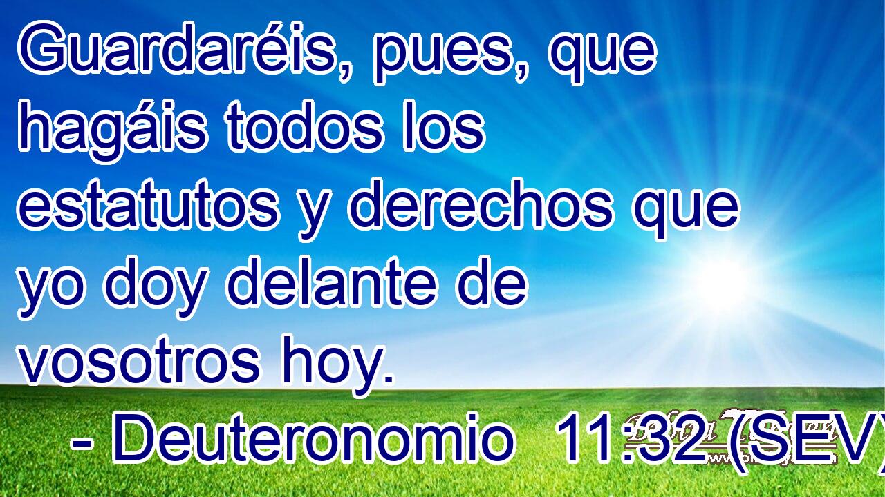 Guardaréis, pues, que hagáis todos los estatutos y derechos que yo doy delante de vosotros hoy.