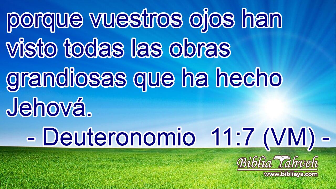  porque vuestros ojos han visto todas las obras grandiosas que ha hecho Jehová. 