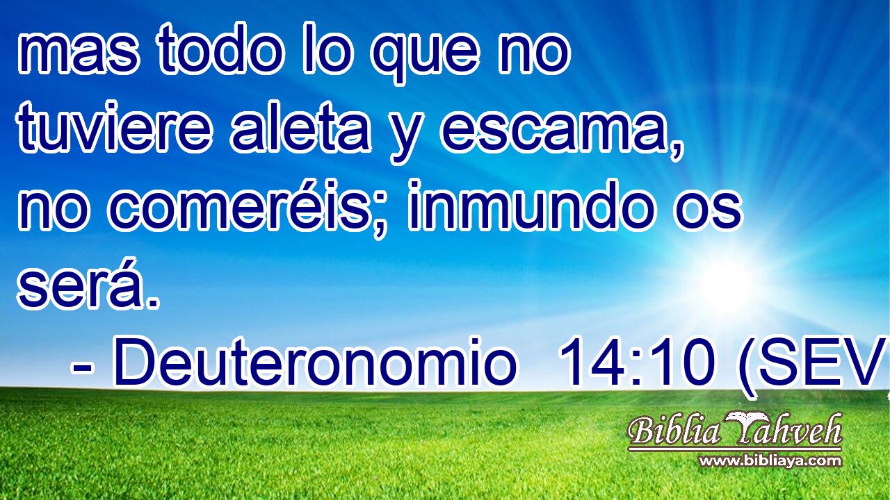 mas todo lo que no tuviere aleta y escama, no comeréis; inmundo os será.