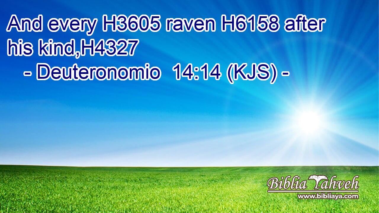 And every H3605 raven H6158 after his kind,H4327