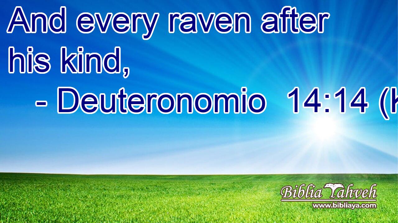 And every raven after his kind,