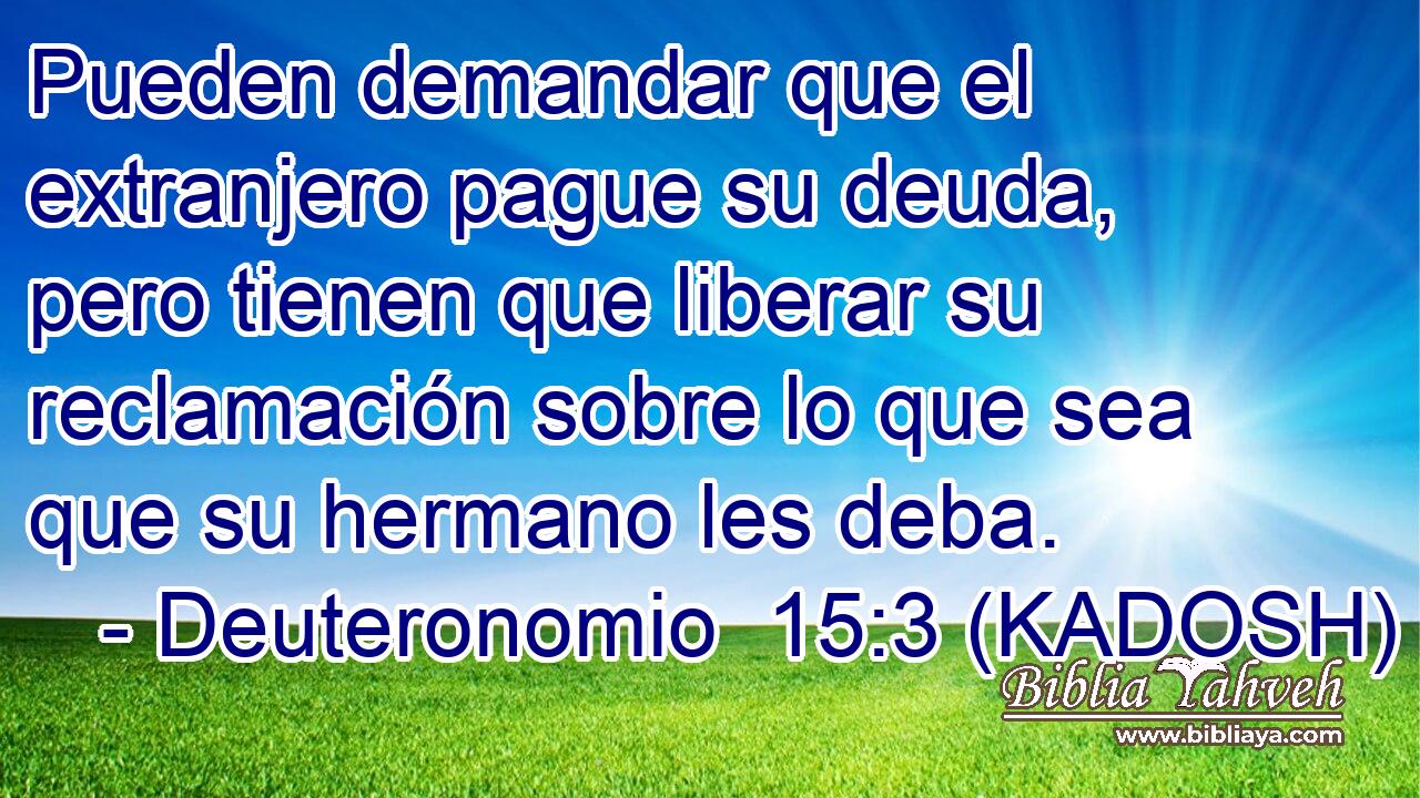  Pueden demandar que el extranjero pague su deuda, pero tienen que liberar su reclamación sobre lo que sea que su hermano les deba. 