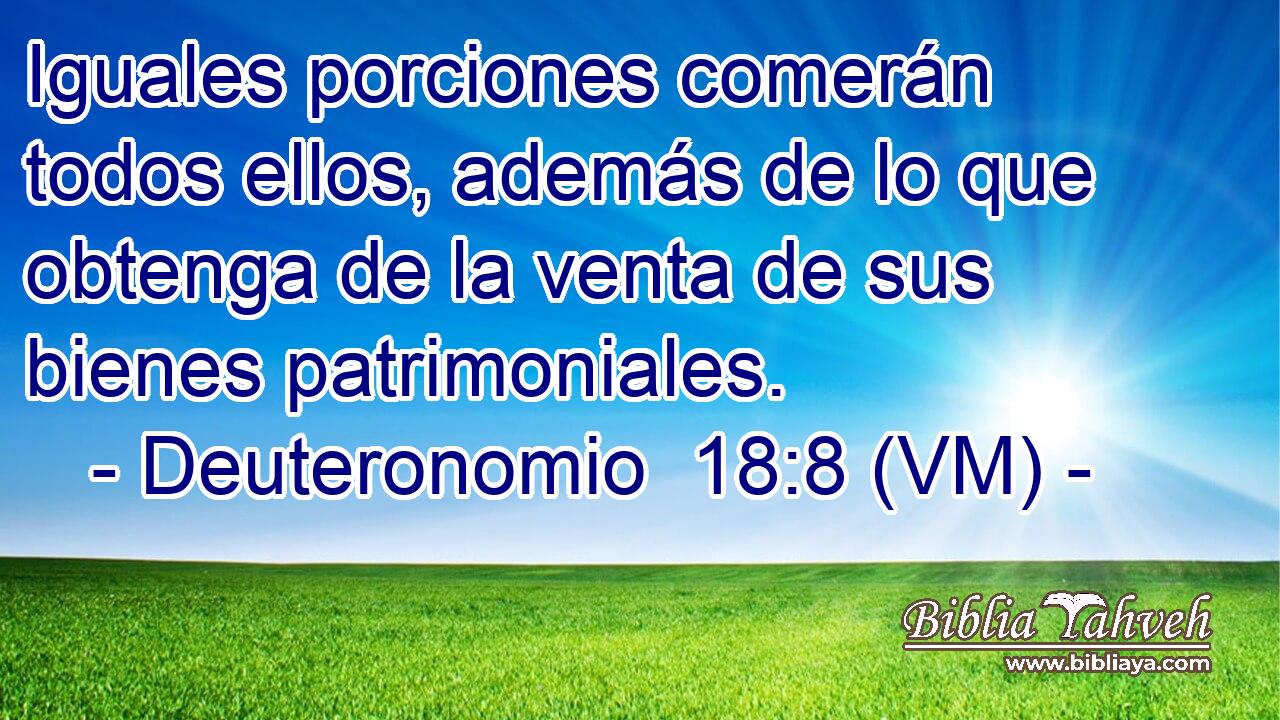  Iguales porciones comerán todos ellos, además de lo que obtenga de la venta de sus bienes patrimoniales. 