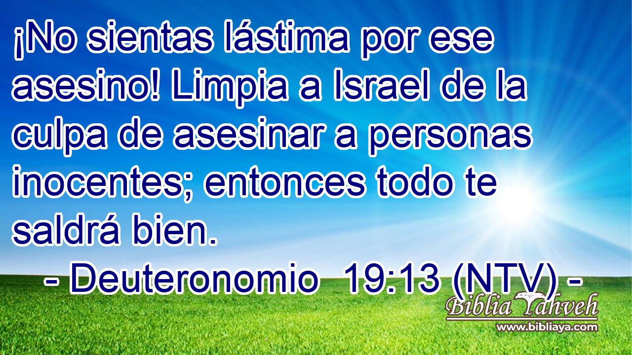 ¡No sientas lástima por ese asesino! Limpia a Israel de la culpa de asesinar a personas inocentes; entonces todo te saldrá bien.
