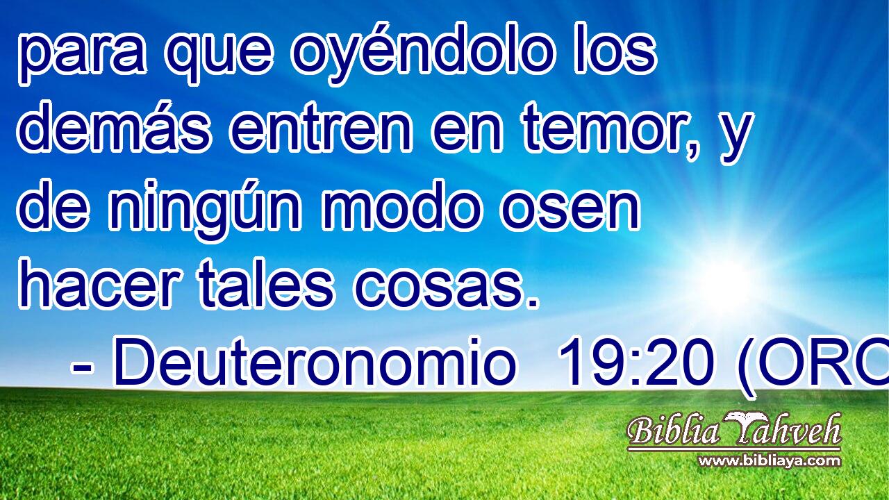  para que oyéndolo los demás entren en temor, y de ningún modo osen hacer tales cosas. 