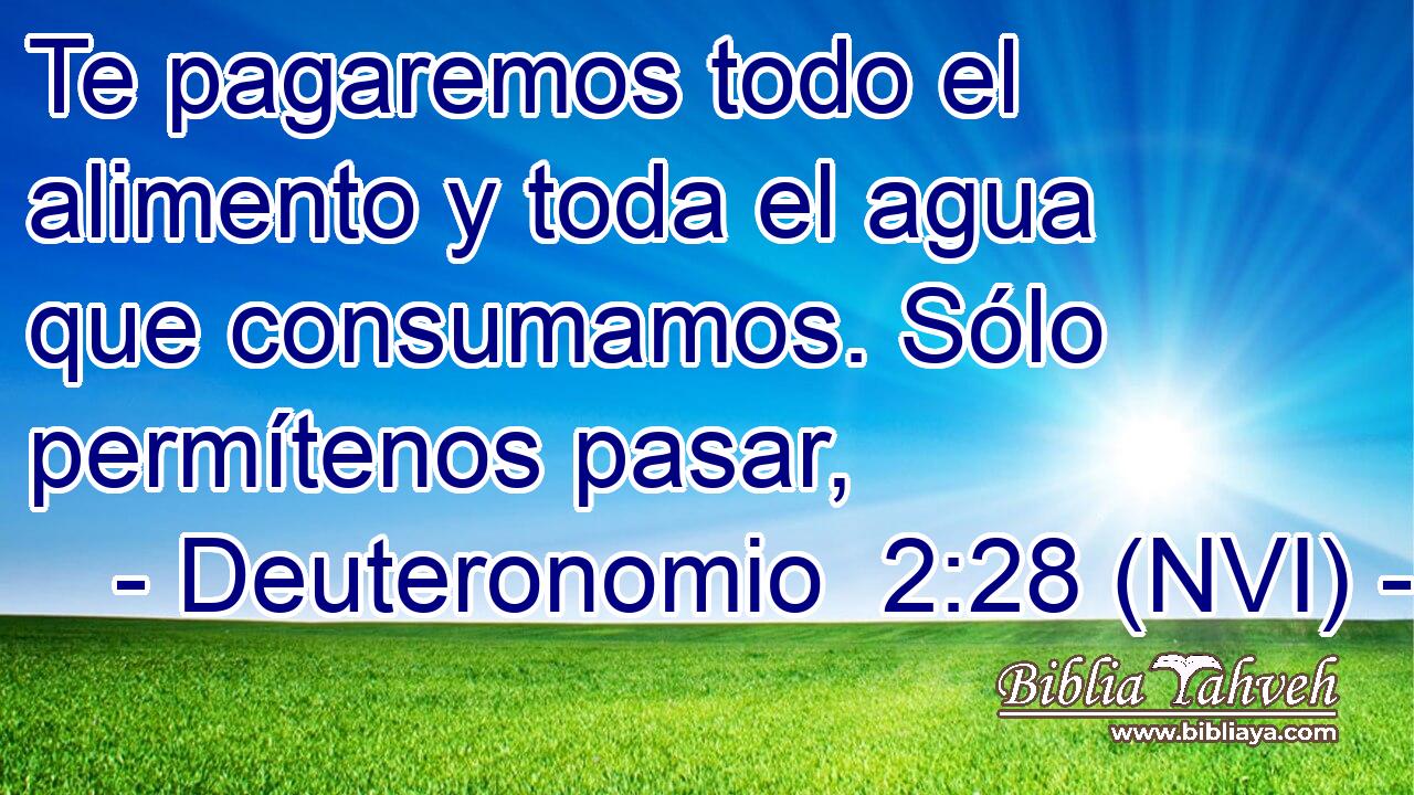  Te pagaremos todo el alimento y toda el agua que consumamos. Sólo permítenos pasar, 