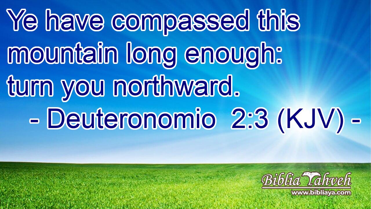 Ye have compassed this mountain long enough: turn you northward.