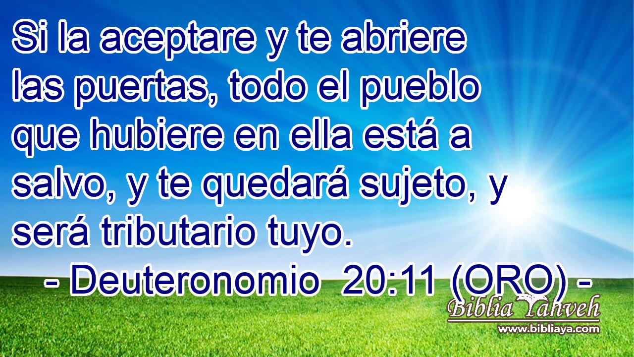  Si la aceptare y te abriere las puertas, todo el pueblo que hubiere en ella está a salvo, y te quedará sujeto, y será tributario tuyo. 