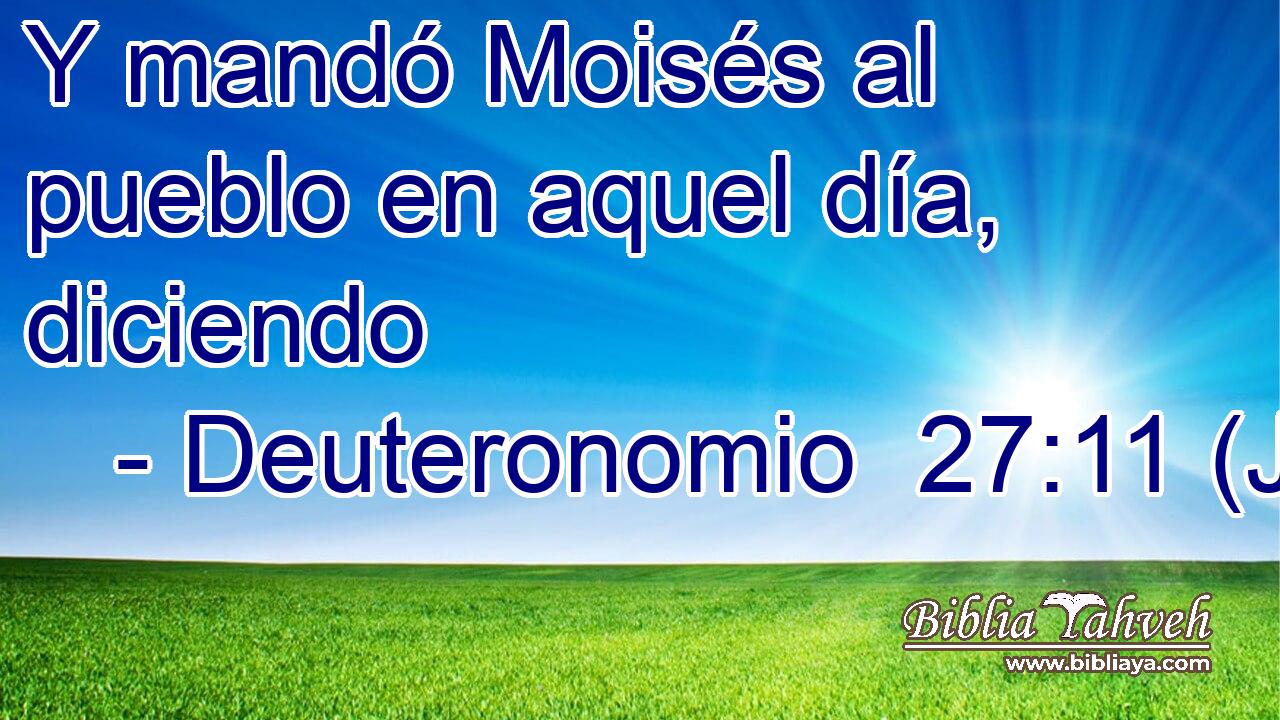 Y mandó Moisés al pueblo en aquel día, diciendo