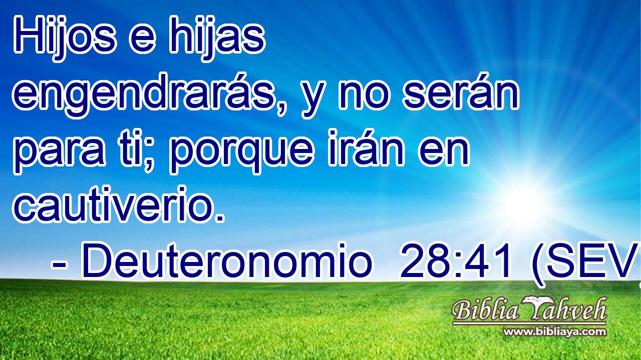 Hijos e hijas engendrarás, y no serán para ti; porque irán en cautiverio.