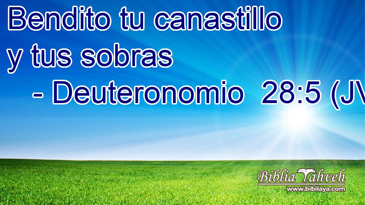 Bendito tu canastillo y tus sobras