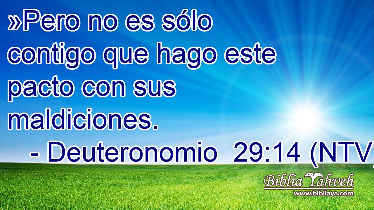 »Pero no es sólo contigo que hago este pacto con sus maldiciones.