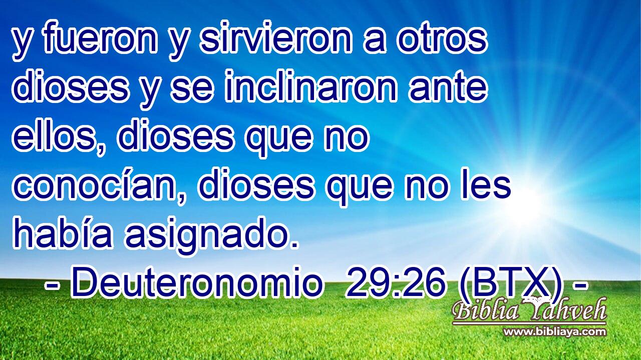 y fueron y sirvieron a otros dioses y se inclinaron ante ellos, dioses que no conocían, dioses que no les había asignado.