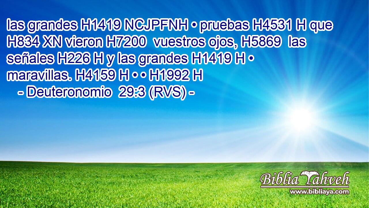 las grandes H1419 NCJPFNH • pruebas H4531 H que H834 XN vieron H7200  vuestros ojos, H5869  las señales H226 H y las grandes H1419 H • maravillas. H4159 H • • H1992 H 