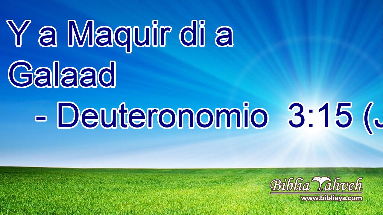Y a Maquir di a Galaad