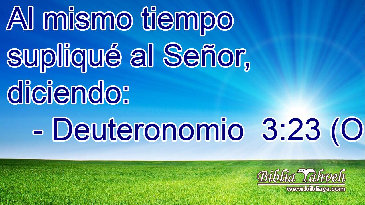  Al mismo tiempo supliqué al Señor, diciendo: 