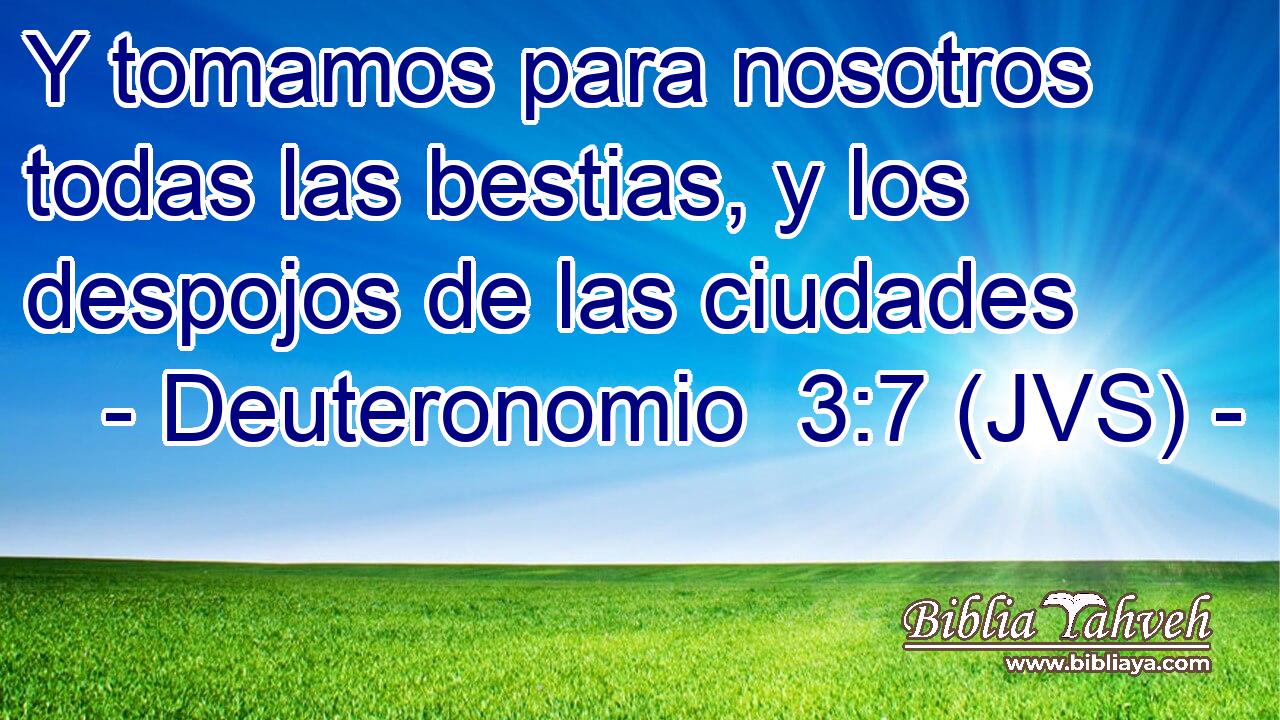 Y tomamos para nosotros todas las bestias, y los despojos de las ciudades