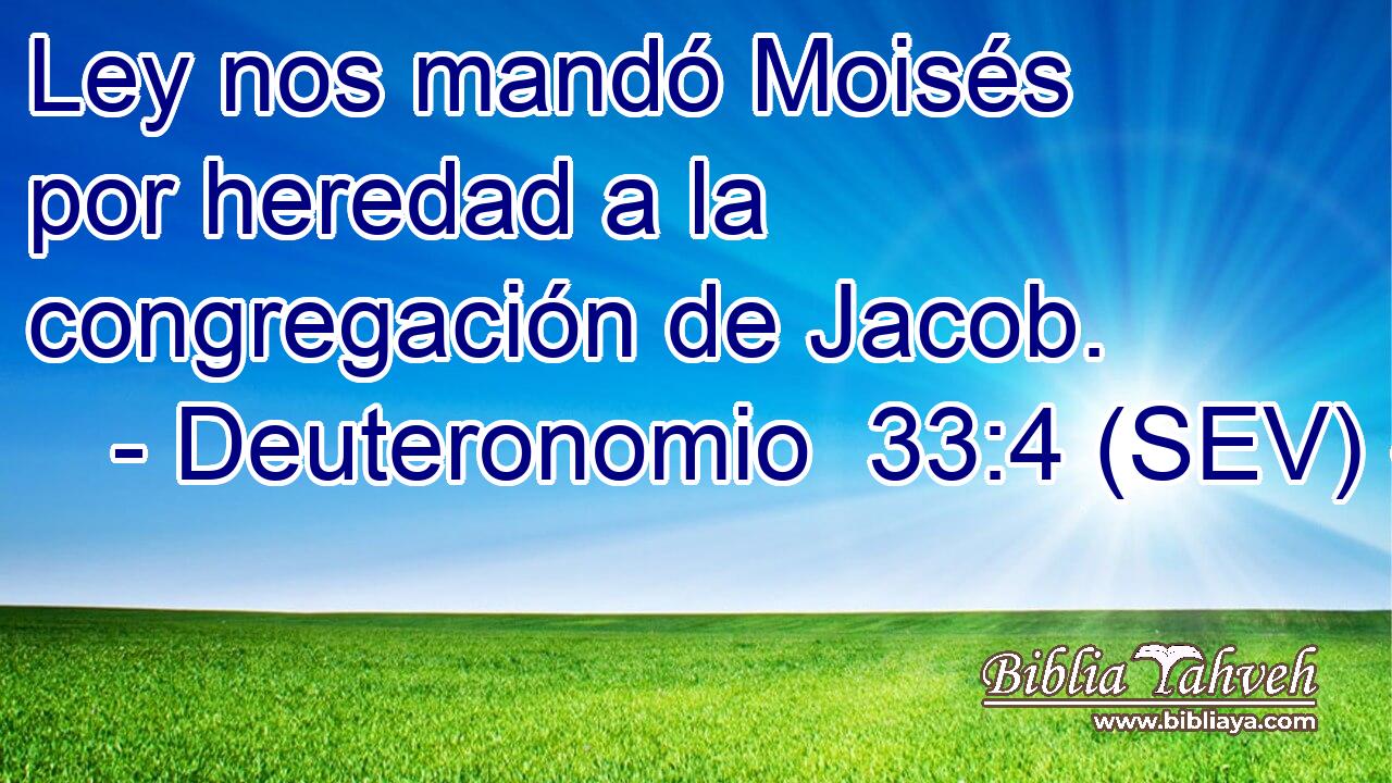 Ley nos mandó Moisés por heredad a la congregación de Jacob.