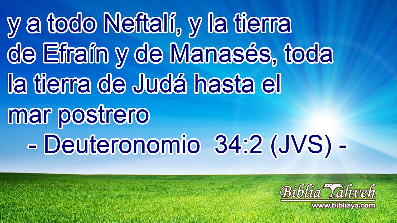 y a todo Neftalí, y la tierra de Efraín y de Manasés, toda la tierra de Judá hasta el mar postrero