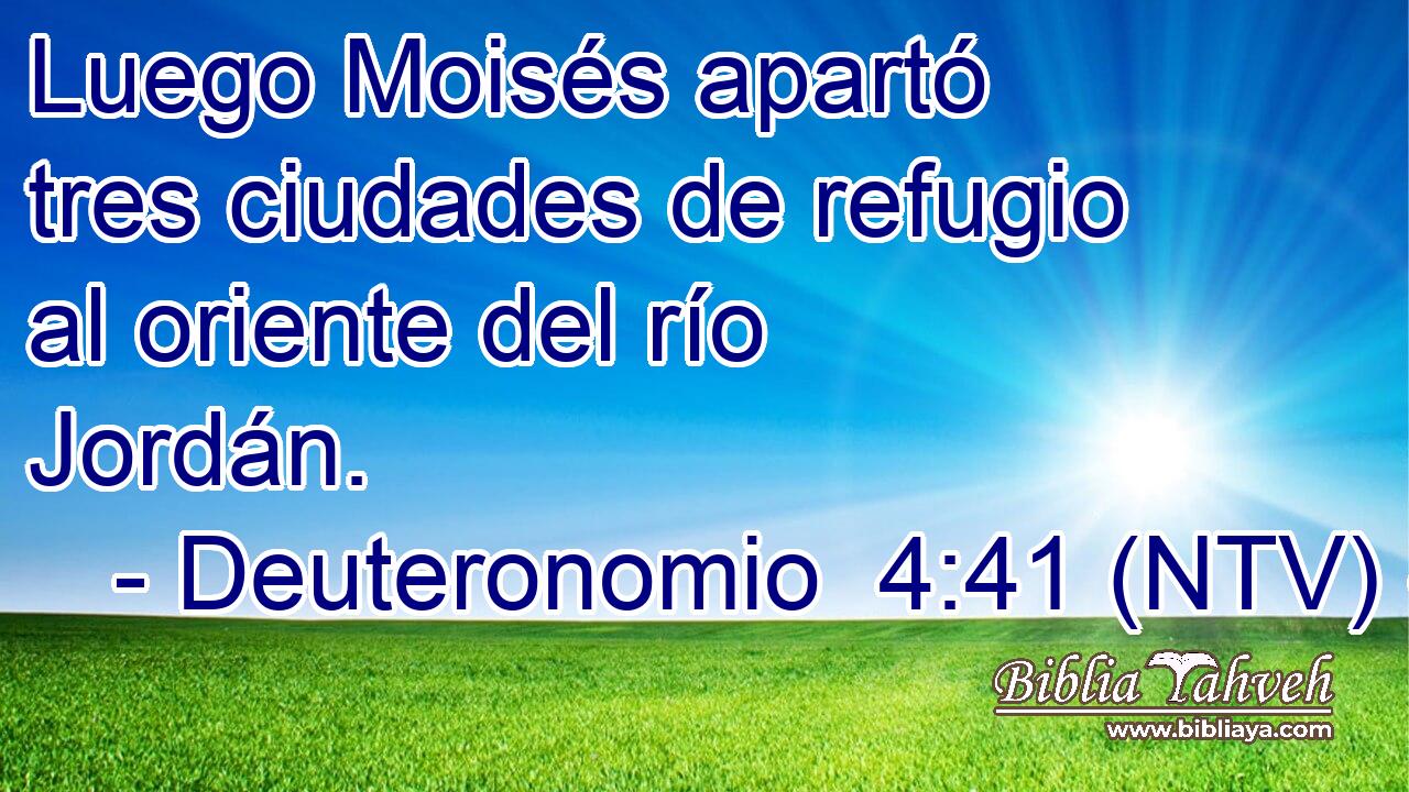 Luego Moisés apartó tres ciudades de refugio al oriente del río Jordán.