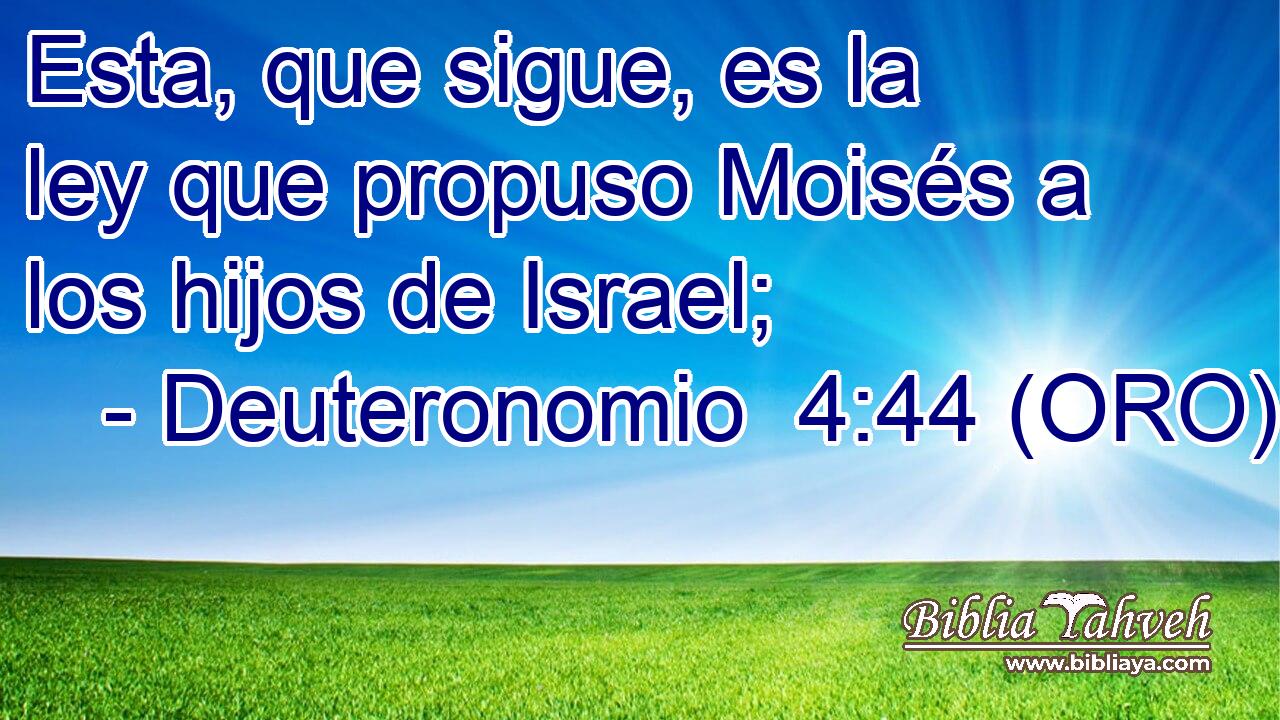  Esta, que sigue, es la ley que propuso Moisés a los hijos de Israel; 