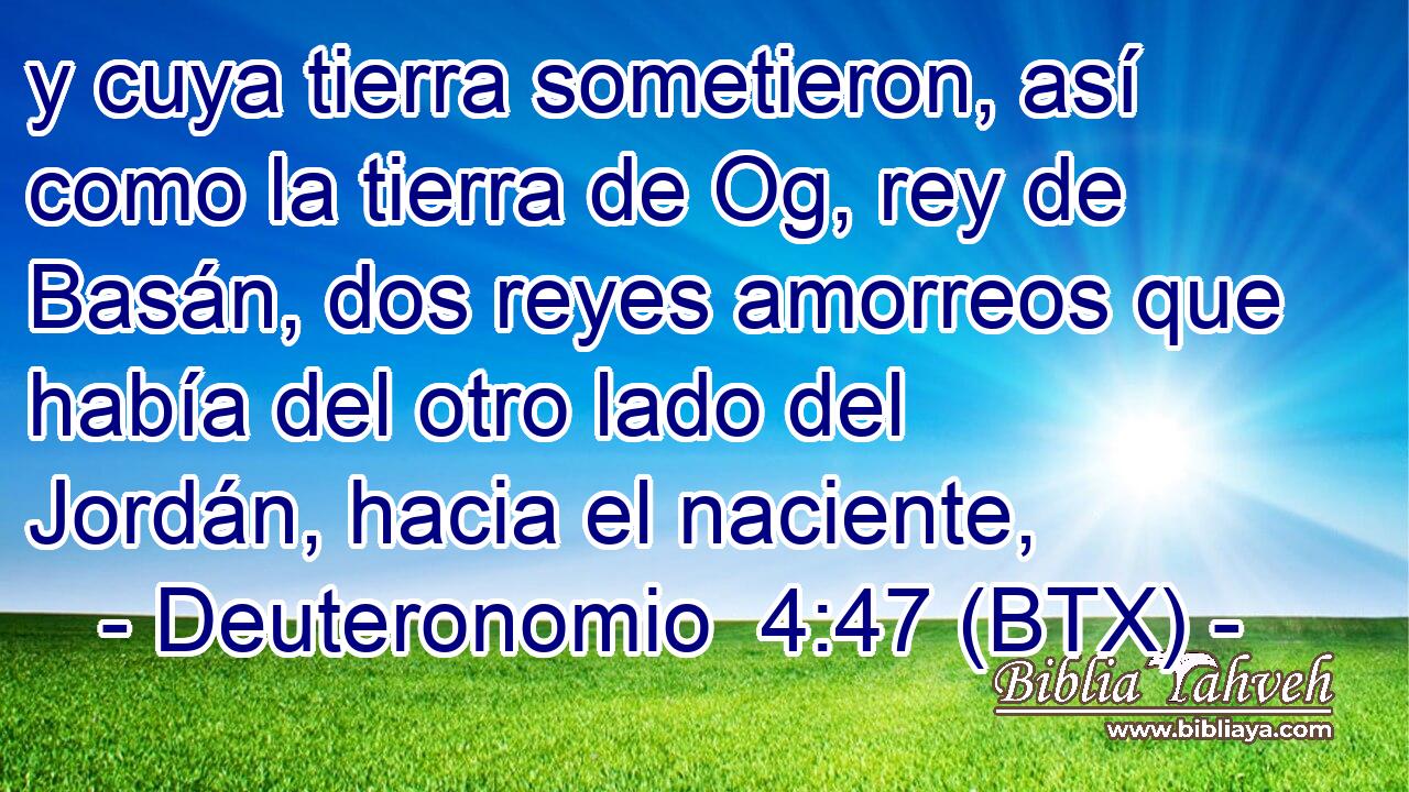 y cuya tierra sometieron, así como la tierra de Og, rey de Basán, dos reyes amorreos que había del otro lado del Jordán, hacia el naciente,